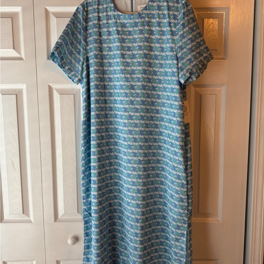 Blue Patterned Women's Dress